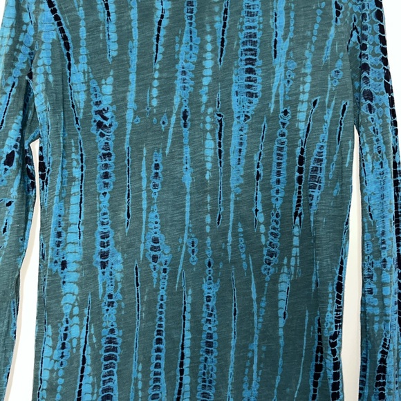 Proenza Schouler Tie Dye Striped Crew Neck Long Sleeve Tee Shirt T-Shirt - Picture 11 of 16
